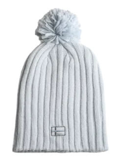 Norway Cappello donna in maglia con pompon - ghiaccio