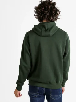 Norway Felpa da uomo con cappuccio e zip - militare