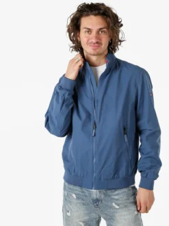 Norway Giacca a vento da uomo con zip - blu