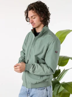 Norway Giacca a vento da uomo con zip - pistacchio