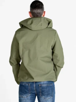 Norway Giacca a vento da uomo impermeabile con cappuccio e zip