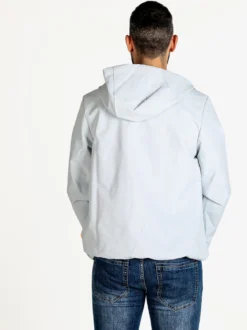 Norway Giacca a vento da uomo impermeabile con cappuccio e zip