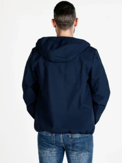 Norway Giacca a vento da uomo impermeabile con cappuccio e zip