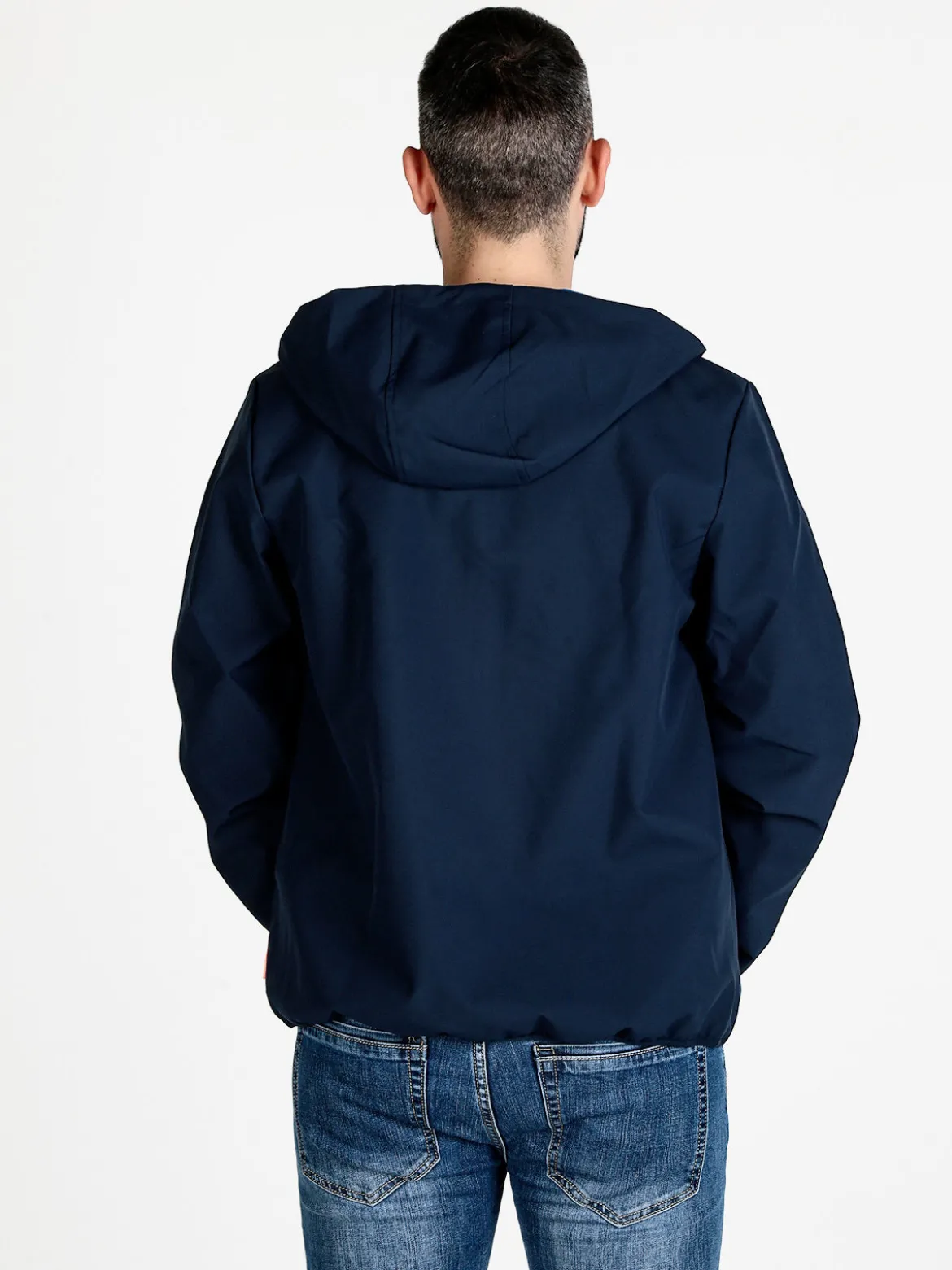 Norway Giacca a vento da uomo impermeabile con cappuccio e zip