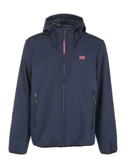Norway Giacca impermeabile da uomo con cappuccio e interno in pile