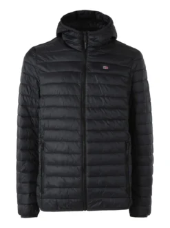 Norway Giubbino da uomo modello 100 grammi con cappuccio e zip - nero