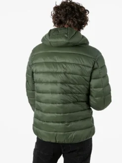 Norway Giubbotto piumino da uomo con cappuccio e zip - militare