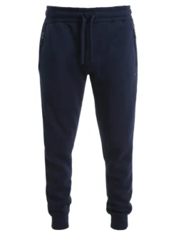 Norway Pantaloni tuta da uomo felpati con polsini - blu scuro