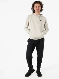Norway Pantaloni tuta da uomo in cotone con coulisse e polsini - nero