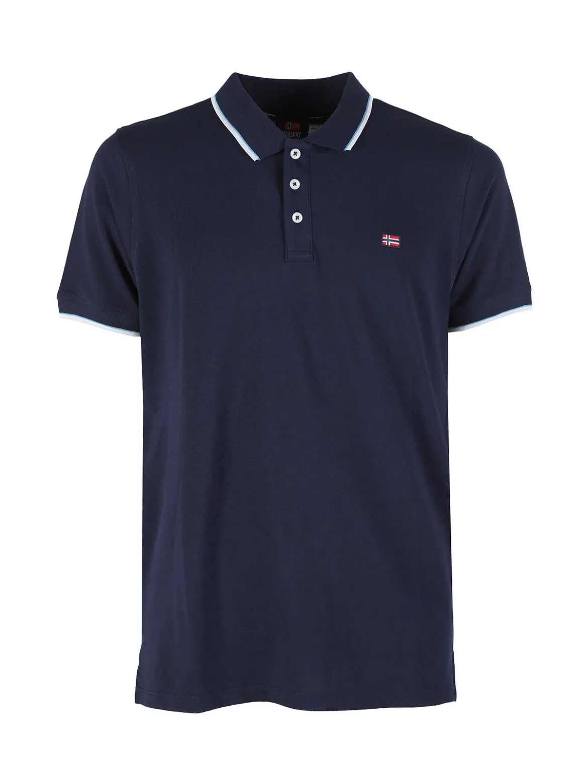 Norway Polo da uomo a maniche corte in cotone