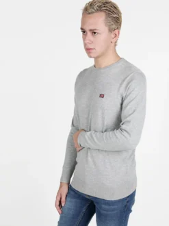 Norway Pullover girocollo da uomo in maglia tinta unita