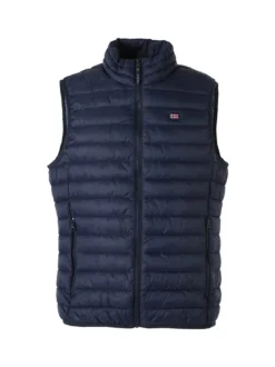 Norway Smanicato imbottito da uomo con zip - blu scuro