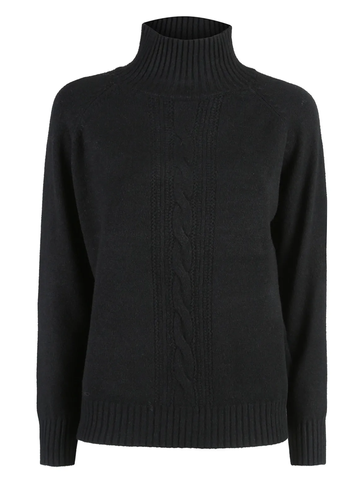 Nova Pullover donna con collo alto - nero