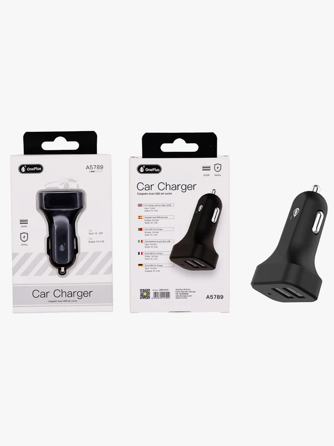 Oneplus Caricatore auto dual usb
