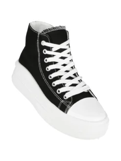 Original Marines Sneakers donna alte in tessuto con platform