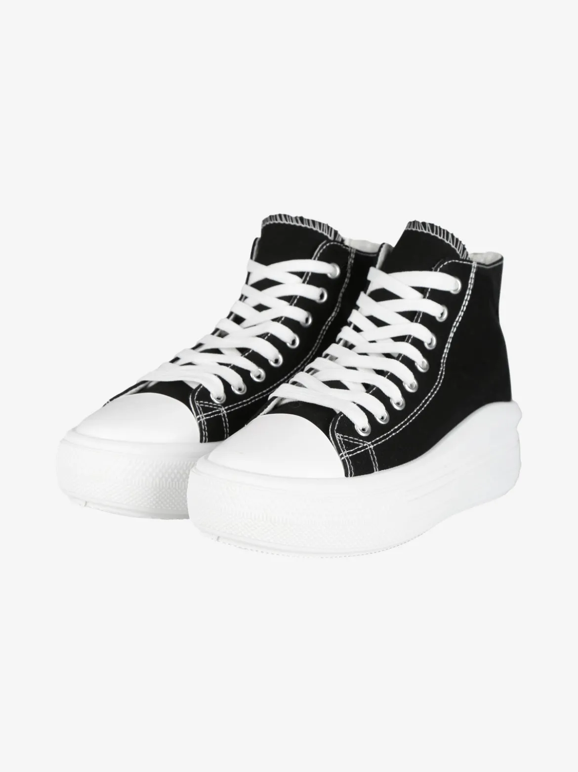 Original Marines Sneakers donna alte in tessuto con platform