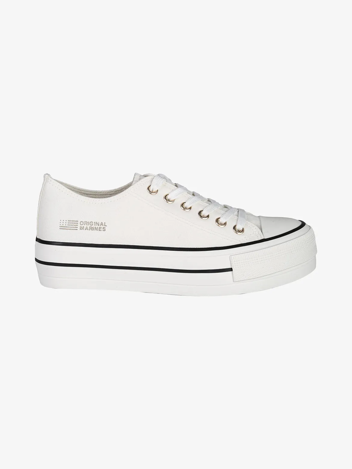 Original Marines Sneakers donna in tela con platform