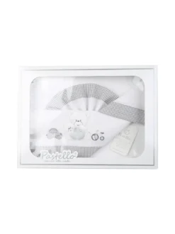 Pastello Completo lenzuolo da neonati 3 pezzi - bianco