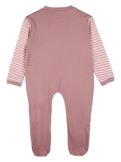 Pastello Pigiama intero da neonata con zip intera - fucsia