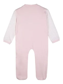 Pastello Pigiama intero da neonata con zip intera - rosa