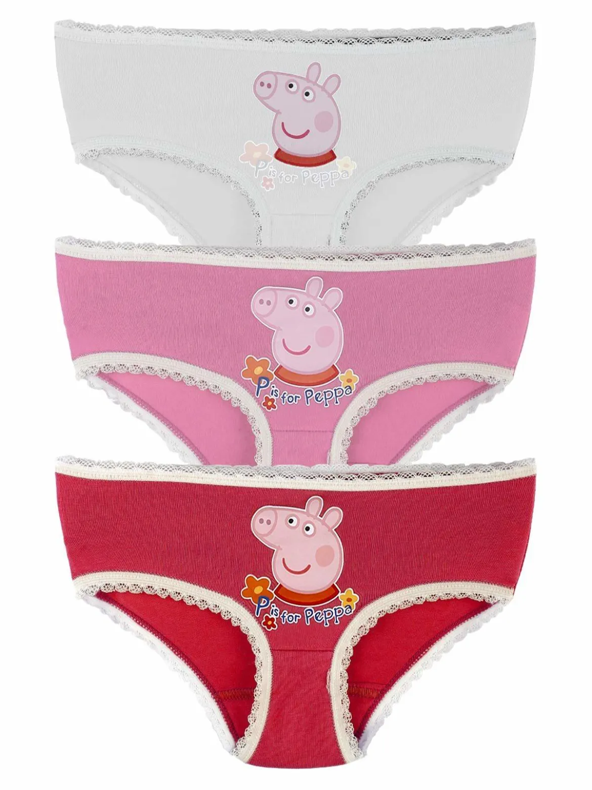 Peppa Pig Tris slip bambina con stampa
