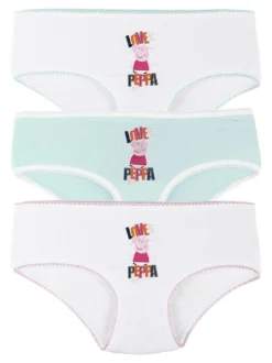 Peppa Pig Tris slip da bambina in cotone