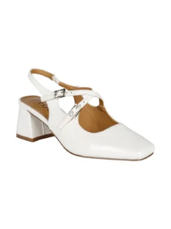 Phard Slingback donna Mary Jane in vernice con tacco e punta quadrata