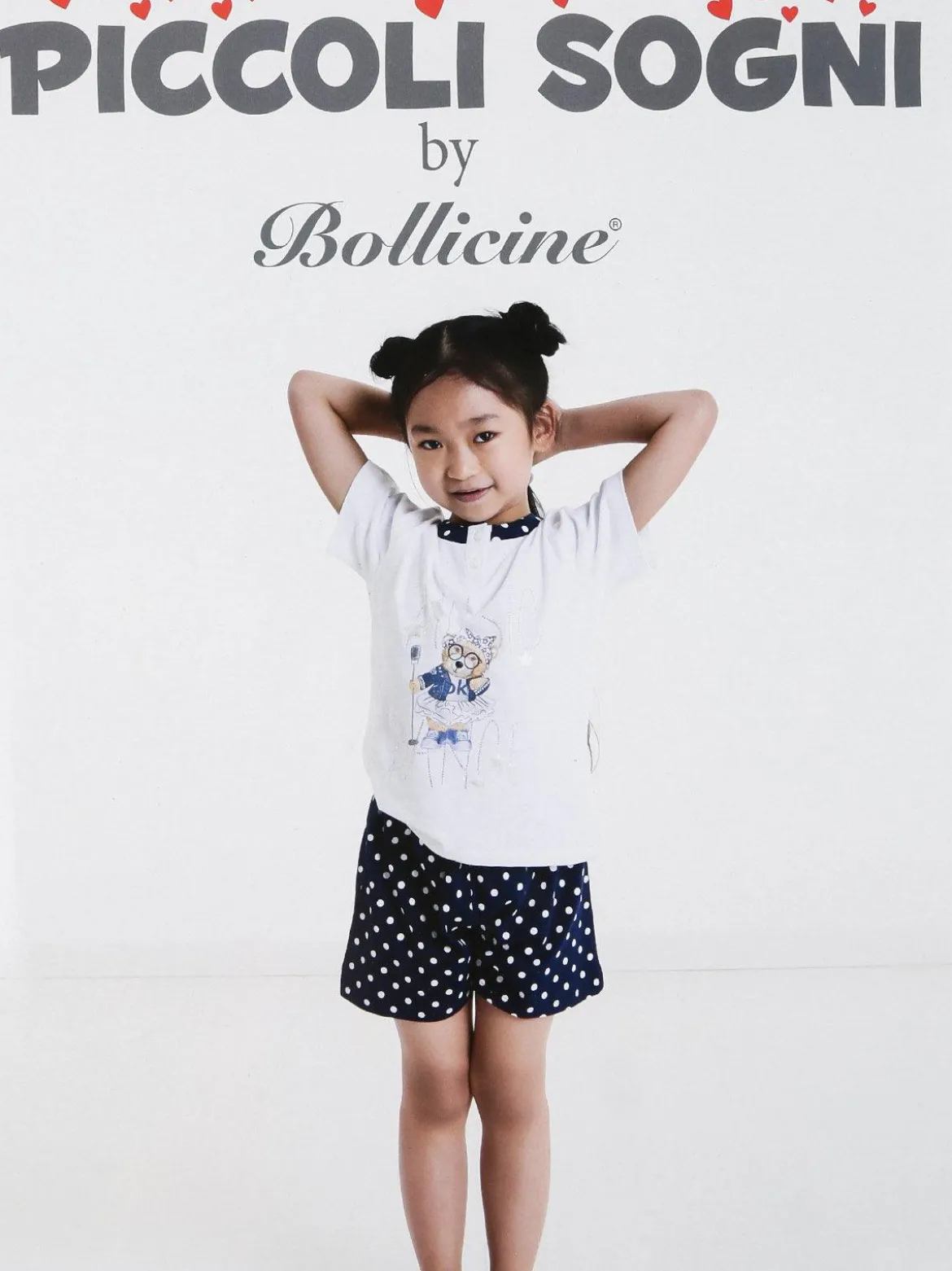 Piccoli Sogni Pigiama corto in cotone da bambina