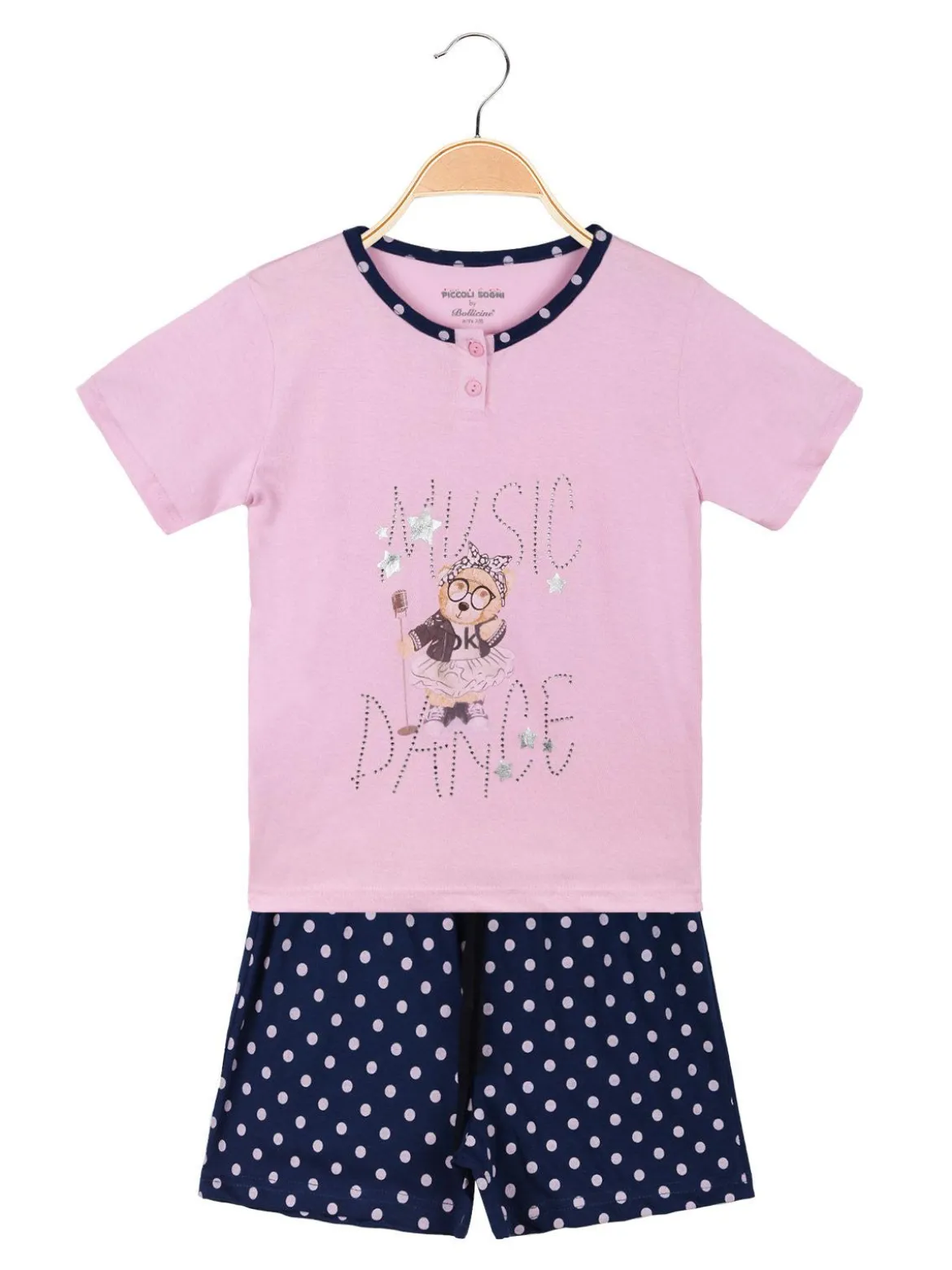 Piccoli Sogni Pigiama corto in cotone da bambina