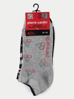 Pierre Cardin Calze corte donna con stampe. Confezione da 4 paia