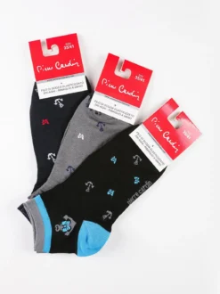 Pierre Cardin Calze corte donna con stampe Confezione 3 paia