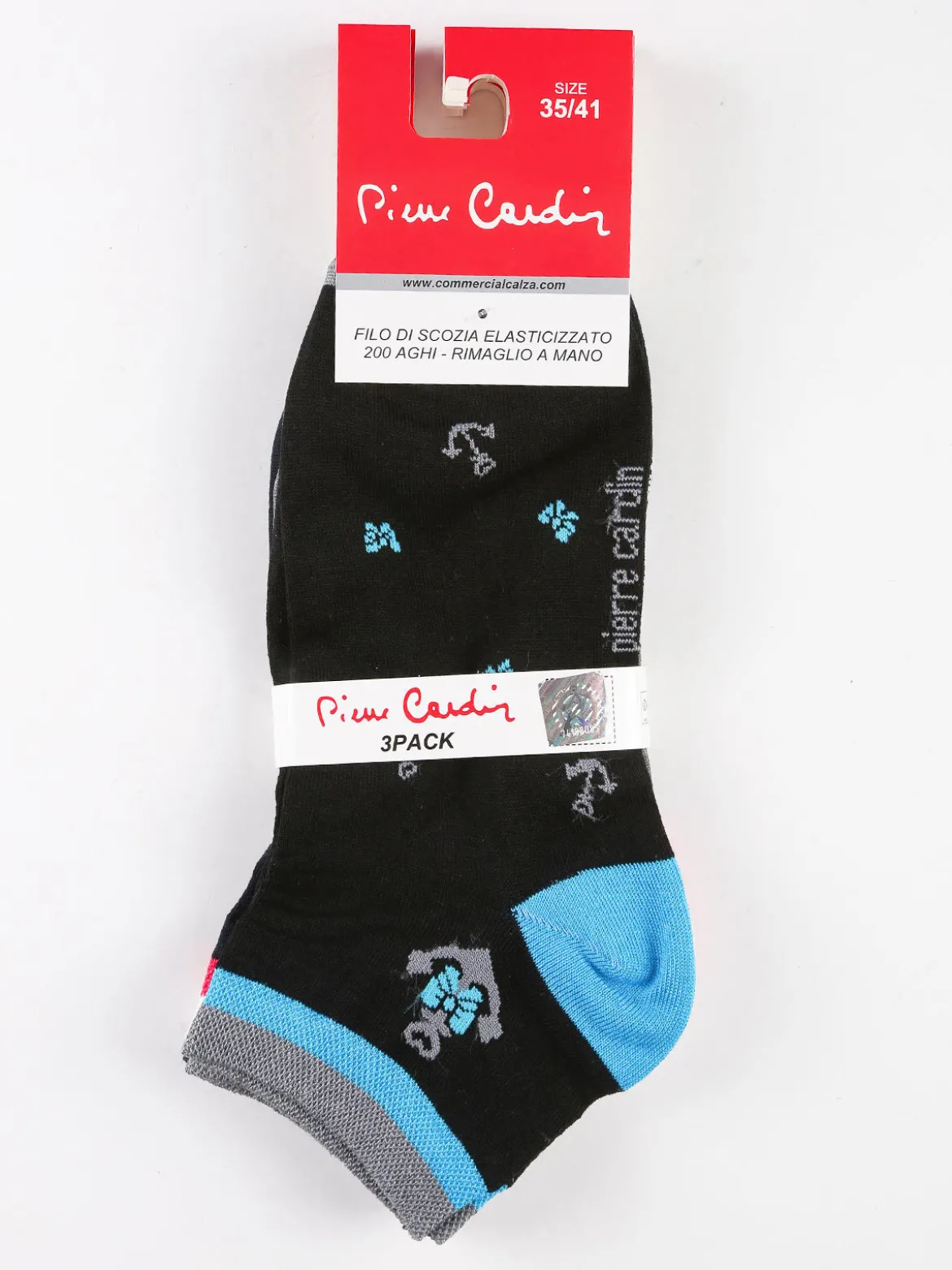 Pierre Cardin Calze corte donna con stampe Confezione 3 paia