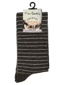 Pierre Cardin Calze lunghe da donna a righe - marrone