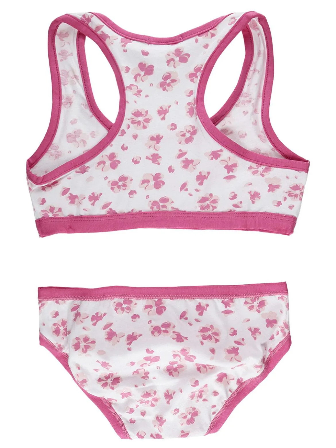 Pierre Cardin Completo intimo bambina a fiori 2 pezzi