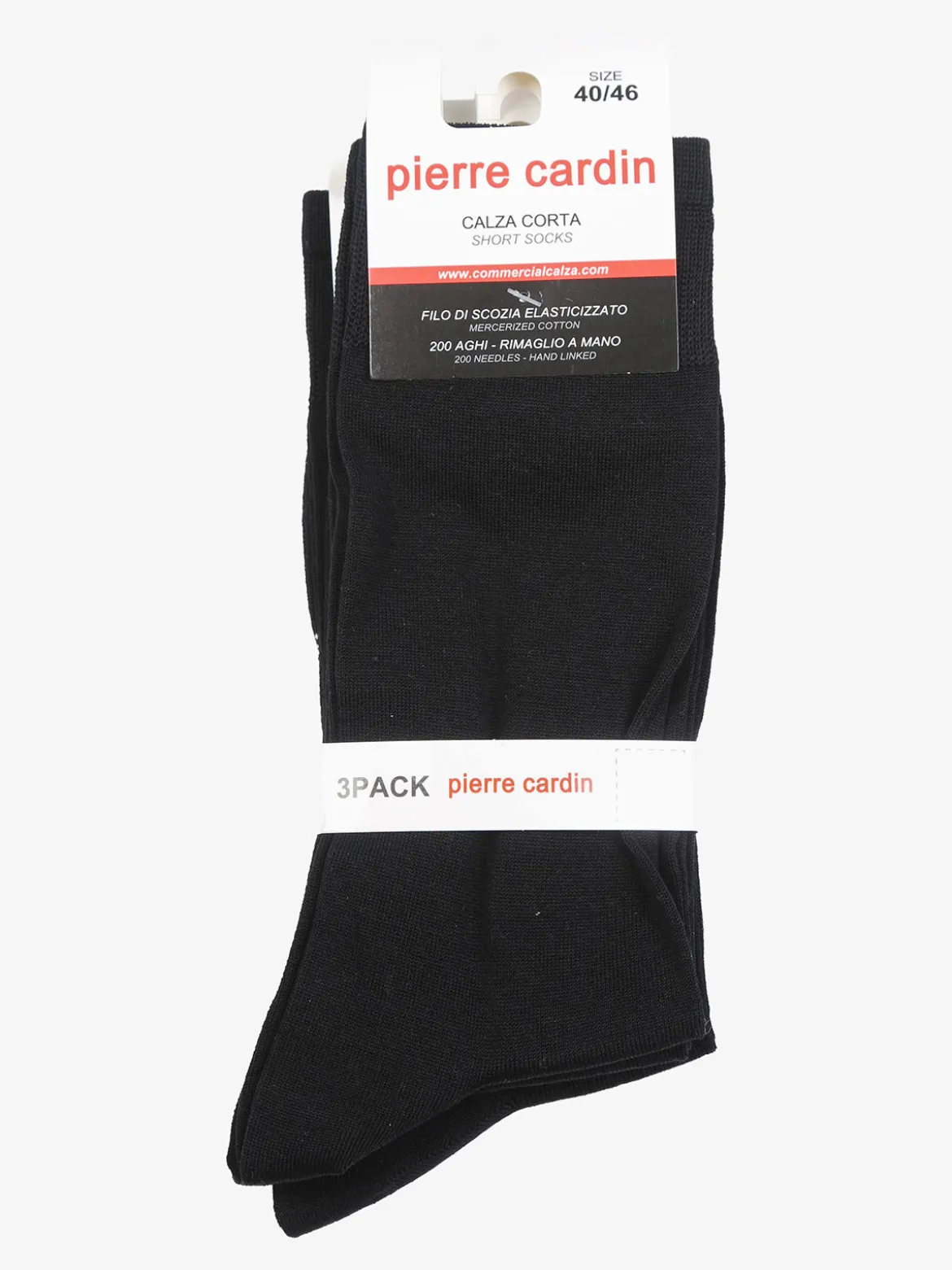 Pierre Cardin Confezione da 3 paia di calze corte da uomo in filo di scozia