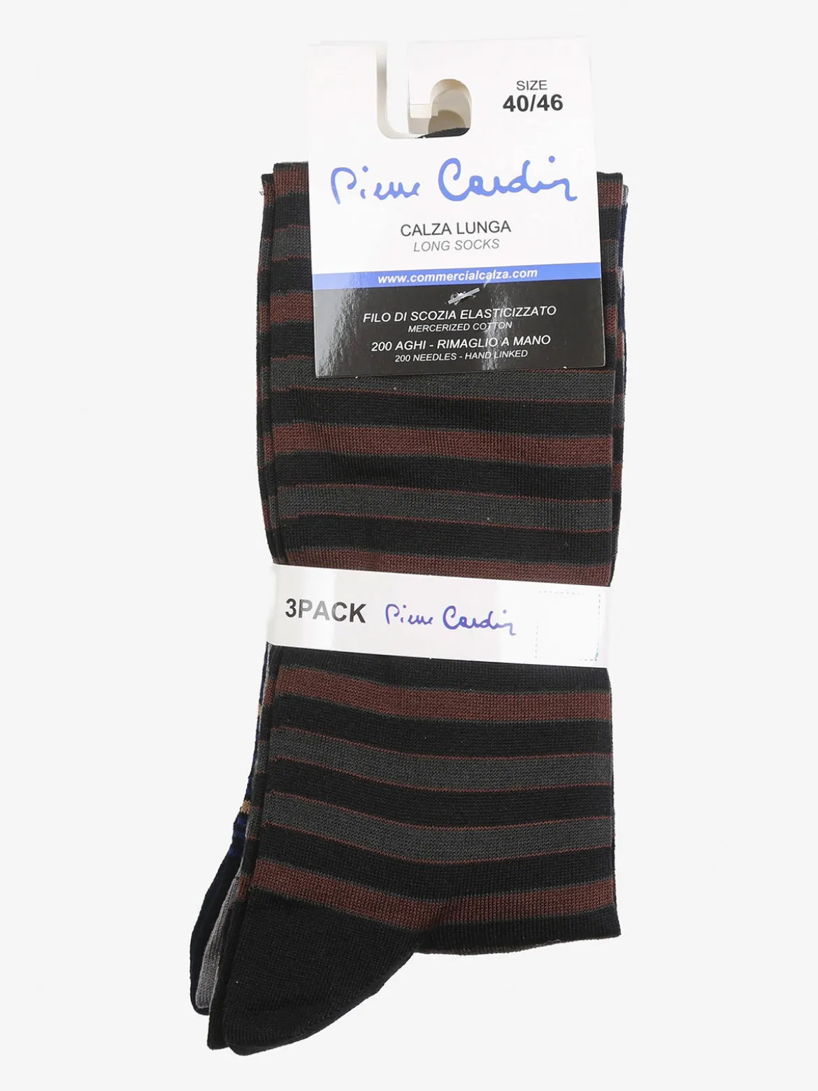 Pierre Cardin Confezione da 3 paia di calze lunghe da uomo in filo di scozia