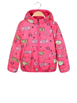 Pink Baby Giubbotto da bambina reversibile: