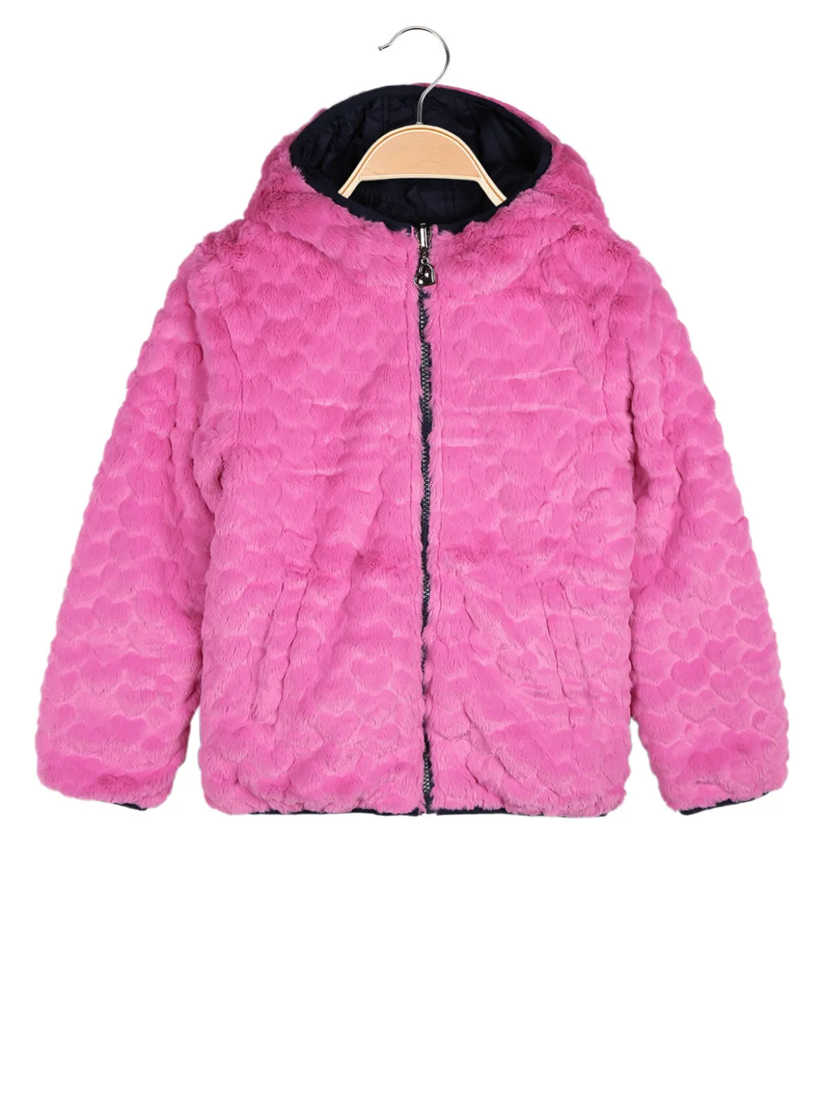 Pink Baby Giubbotto imbottito da bambina reversibile