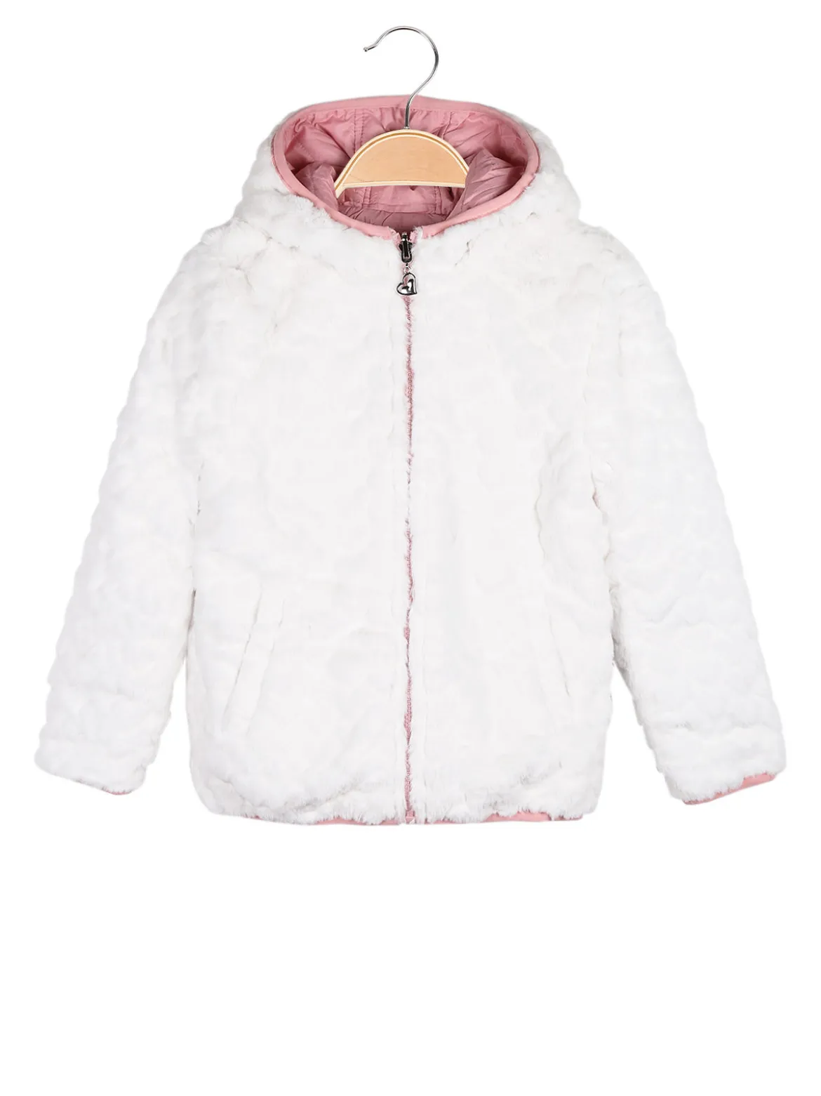 Pink Baby Giubbotto imbottito da bambina reversibile