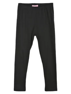 Pink Baby Leggings bimba neri in caldo cotone