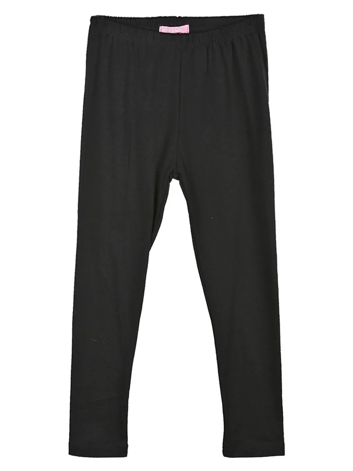 Pink Baby Leggings bimba neri in caldo cotone