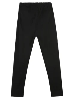 Pink Baby Leggings da bambina nero in cotone