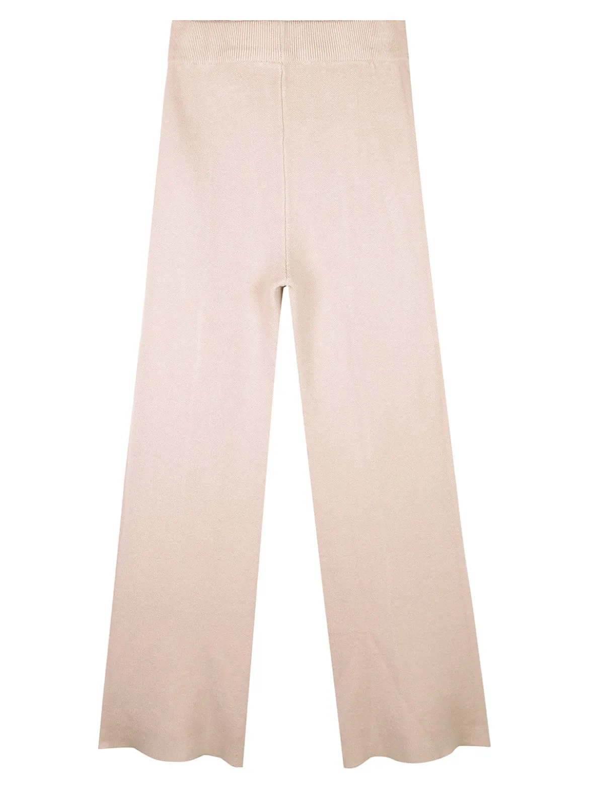 Pink Baby Pantaloni da bambina in maglia con finale a zampa