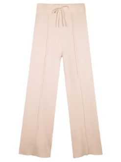 Pink Baby Pantaloni da bambina in maglia con finale a zampa