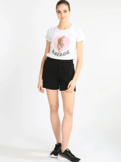 Pink Black T-shirt donna tigre