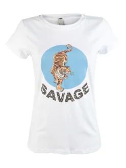 Pink Black T-shirt donna tigre