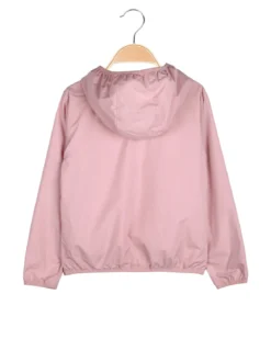 Pink Girl Giacca a vento da bambina doubleface con cappuccio - rosa