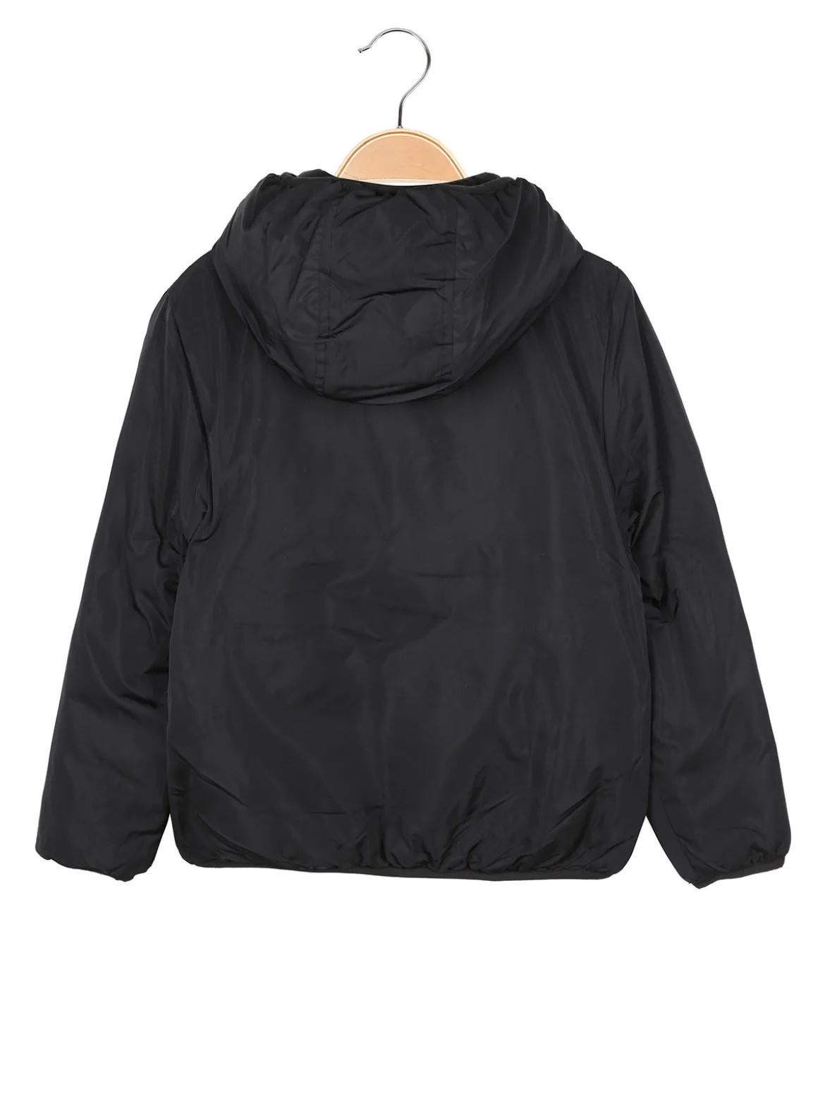 Pink Girl Giubbotto da bambina reversibile con cappuccio - nero