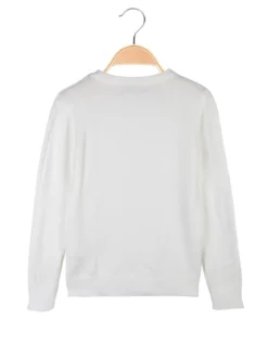 Pink Rabbit Maglione girocollo da bambina a trecce