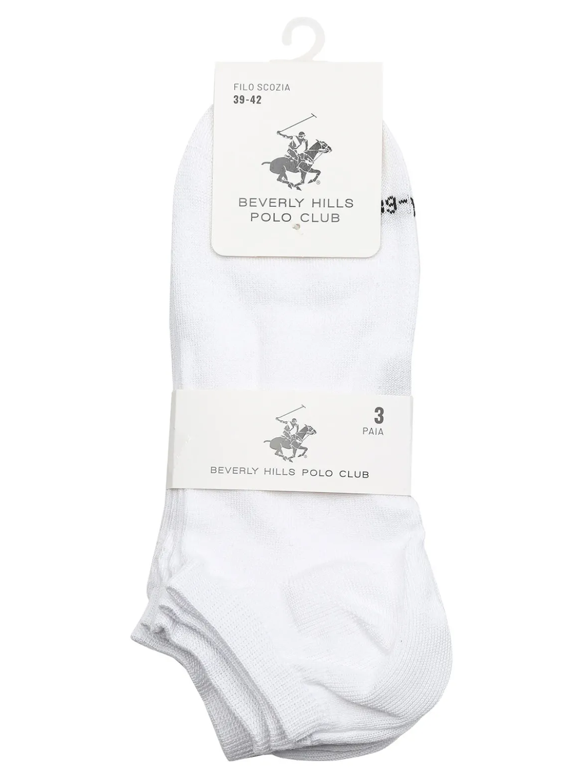 Polo Club Confezione da 3 paia di calze corte in filo di scozia unisex
